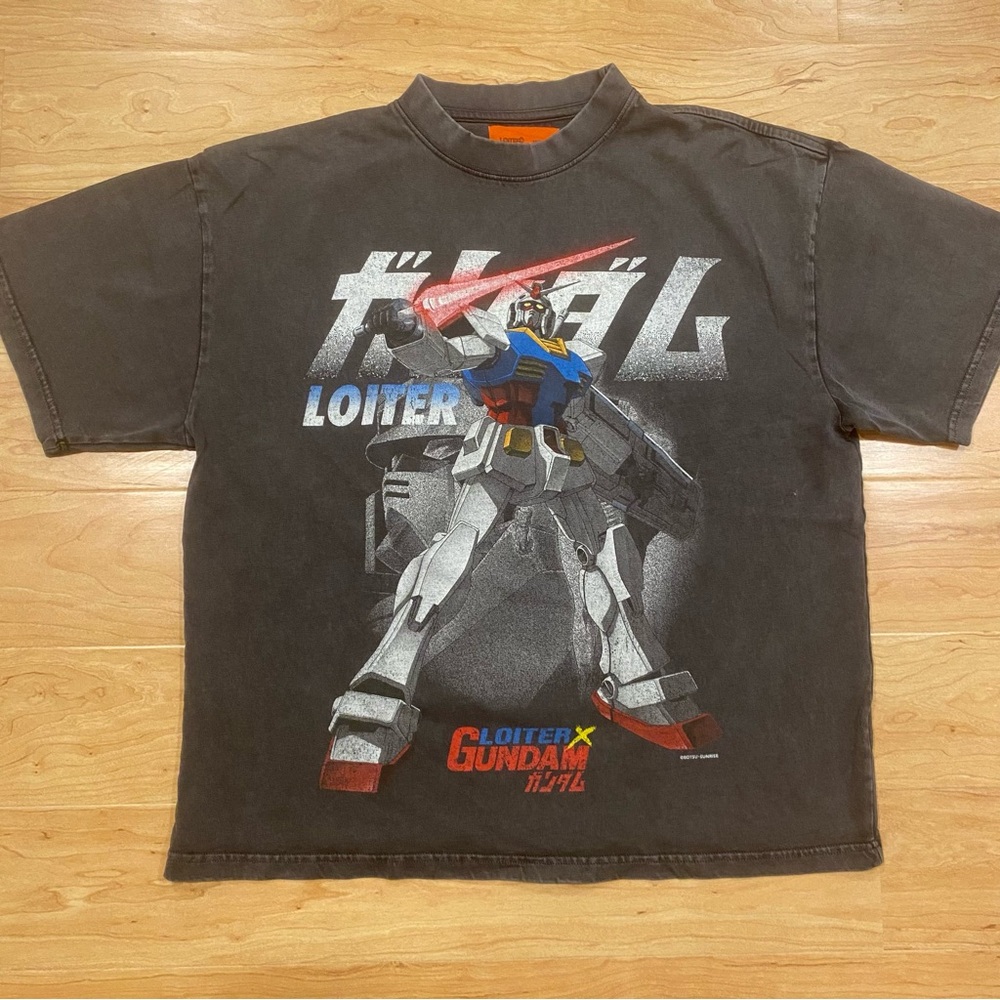 Loiter x Gundam heavyweight tee - double sided print